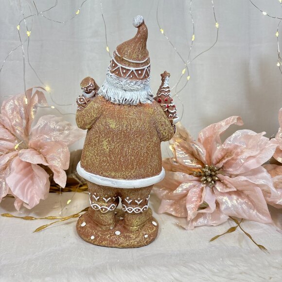 North Pole Gingerbread Cookie & Cake Pastry Chef Bakery Santa Claus Figure New - Picture 5 of 5